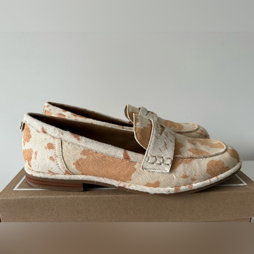 Sam Edelman Birch Natural Cow Hair Loafer Size 9.5